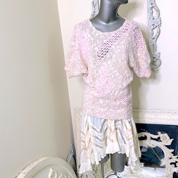 VINTAGE '80s Pretty Pastel Sweater - Picture 3 of 10